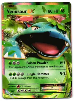 Venusaur EX 1/108 - Evolutions Rare EX Pokemon TCG Holo - M/LP Card - Image 1