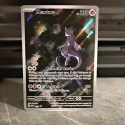 Pokemon Mewtwo SVP 052 Black Star Promo Holo Card Pokemon TCG Basic 130 HP - Image 1
