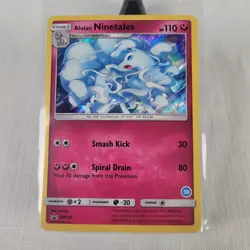 Alolan Ninetales SM128 Black Star Holo Rare Promo #30 TCG Pokemon Card NM - Image 1