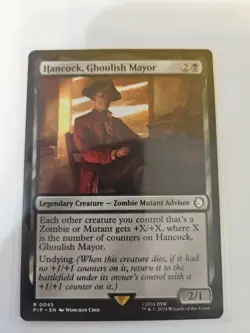 MTG - Universes Beyond: Fallout - Hancock, Ghoulish Mayor - NM - NF - Image 1
