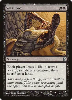 Smallpox 1x MtG Conspiracy SP/NM - Image 1