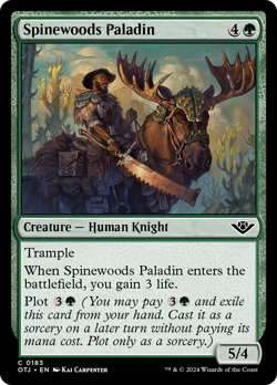 Spinewoods Paladin 183 | NM Near Mint ◆FOIL◆ | OTJ Magic MTG - Image 1
