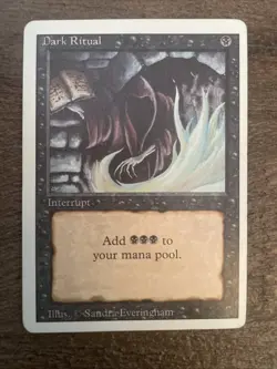 Dark Ritual Revised Edition Regular MP MTG Magic the Gathering - Image 1