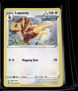 Lopunny 213/264 ** Error CRIMP Fusion Strike (NM) / Pokemon TCG - Image 1