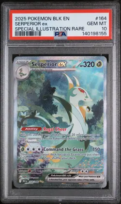 2025 POKEMON BLK EN-BLACK BOLT SPECIAL ILLUSTRATION RARE SERPERIOR EX PSA 10 - Image 1