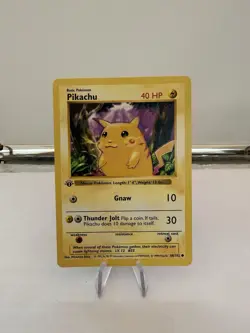 RARE 1999 Pokemon TCG Pikachu Red Cheeks 1st Edition Shadowless Base Set - NM - Image 1