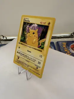 RARE 1999 Pokemon TCG Pikachu Red Cheeks 1st Edition Shadowless Base Set - NM - Image 2