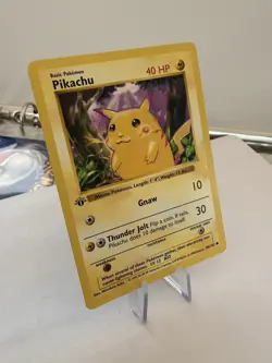 RARE 1999 Pokemon TCG Pikachu Red Cheeks 1st Edition Shadowless Base Set - NM - Image 3