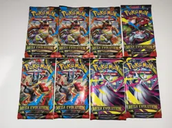 Pokemon TCG Mega Evolution Booster Pack New Sealed LOT OF 8 - Image 1