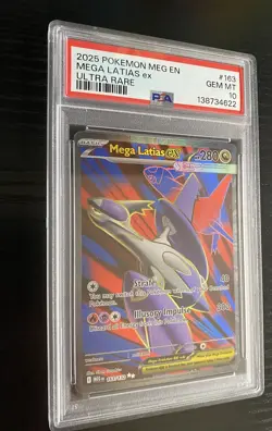 Pokemon Latias ex 2025 Mega Evolution #163 Ultra Rare PSA 10 - Image 1