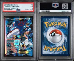 Pokemon Team Aqua's Kyogre EX Double Crisis Full Art #6 PSA 3 English - Image 3