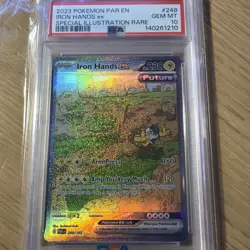 2023 Pokemon PAR EN Special Illustration Rare #248 Iron Hands Ex PSA 10 GEM MINT - Image 1