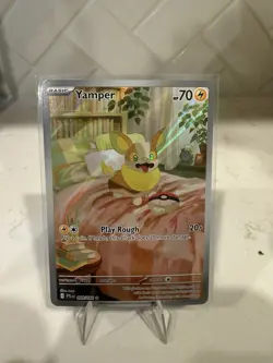 Yamper 099/094 Pokemon TCG Phantasmal Flames Illustration Rare English MINT - Image 1