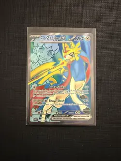 Pokemon Hops Zacian EX 176/159 Journey Together ULTRA RARE FULL ART - Image 1