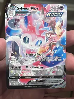 Pokemon Sylveon VMAX TG15/TG30 Full Art Holo Ultra Rare Rapid Strike - Image 1