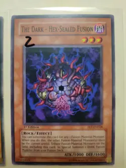 2x The Dark - Hex-Sealed Fusion FET-EN028 1st Edition Common LP - Image 3