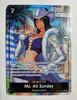 Ms. All Sunday - OP14-084 SR - Alt Art - English - The Azure Sea’s Seven - Image 1