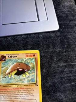 Pokemon TCG Kabuto Fossil Card 50/62 Regular Common 1st Edition MP - Image 4