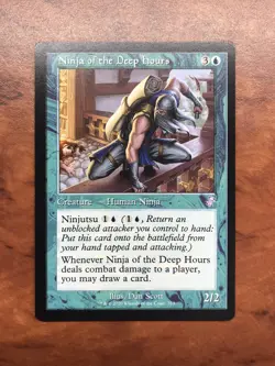 Ninja of the Deep Hours Retro Frame MTG Magic Gathering Card NM Near Mint TSR - Image 1