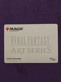 Locke Cole - Art Series 15/53 - Final Fantasy - MTG - Art Card - Image 2