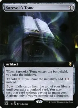 1x Sarevok's Tome - Extended Art NM Eng MTG - Commander Legends Baldur's Gate - Image 1