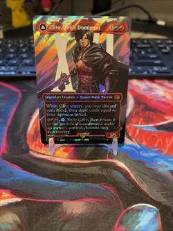 MTG Clive, Ifrit's Dominant (Borderless) (Surge Foil) (0530) Final Fantasy Foil - Image 1