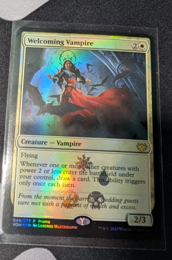 MTG Welcoming Vampire Innistrad: Crimson Vow 046/277 Foil Promo - Image 1