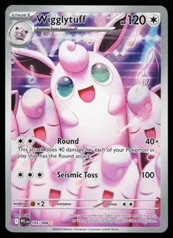 Wigglytuff 105/094 Holo Illustration Rare Phantasmal Flames Pokemon Card - Image 1