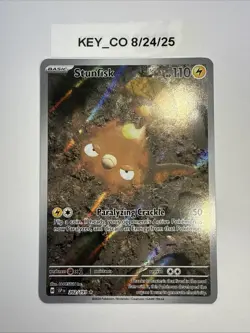 Stunfisk 202/191 Holo Pokemon TCG Illustration Art Rare Surging Sparks - Image 1