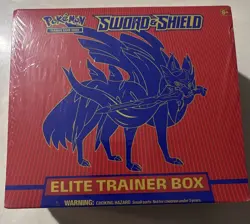 POKEMON TCG SWORD & SHIELD ZACIAN ELITE TRAINER BOX ETB SEALED BRAND NEW 820650104459 - Image 1