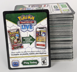250 x Pokemon TCG Live Code Cards Sword & Shield Scarlet & Violet Mega Evolution - Image 1
