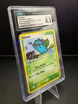 Pokemon TCG Ivysaur Crystal Guardians EX Reverse Holo CGC 8.5 - Image 2