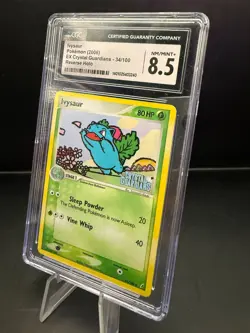 Pokemon TCG Ivysaur Crystal Guardians EX Reverse Holo CGC 8.5 - Image 3