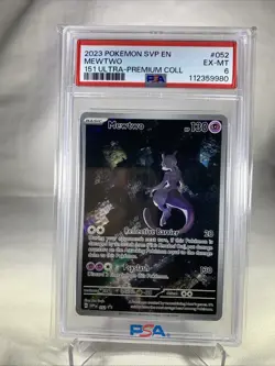 Mewtwo 2023 Pokemon SVP Black Star Promo #052 151 Ultra Premium Collection PSA 6 - Image 1