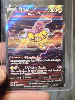 Pokemon TCG Raikou v GG41/GG70 Crown Zenith Galarian Gallery Alt Art - Image 1