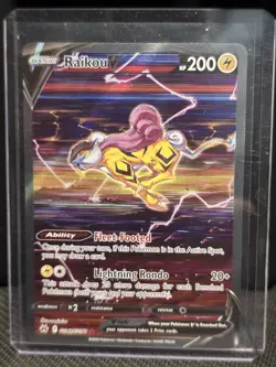 Pokemon TCG Raikou v GG41/GG70 Crown Zenith Galarian Gallery Alt Art - Image 3