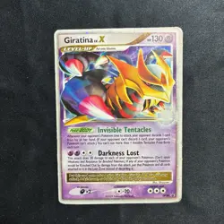Pokemon TCG - Giratina LV.X Promo - DP38 - Diamond and Pearl - Heavily Played - Image 1