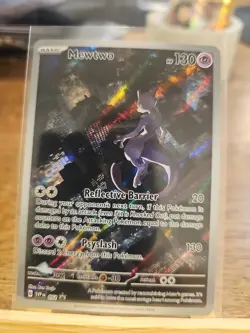 Pokemon TCG Mewtwo 052 Full Art Black Star Promo Scarlet & Violet 151 - Image 1