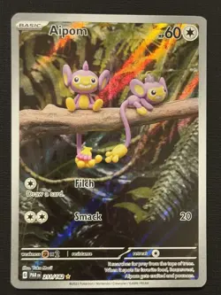 Aipom Pokemon (2023) Paradox Rift 211/182 Near Mint - Image 1