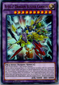 Yugioh A-to-Z-Dragon Buster Cannon SDKS-EN040 Ultra Rare 1st Edition - Image 1