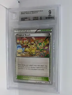 Pokemon Card 2014 PSA BGS 9 TROPICAL BEACH BW50 Promo World Championship Deck - Image 1