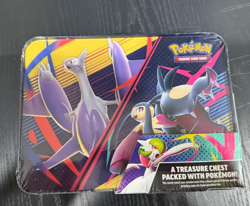 Pokemon 2025 Fall Mega Collector Chest Tin Box - 6 Packs & 3 Foil Cards New - Image 1