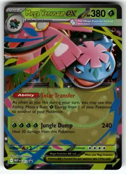Mega Venusaur ex - 013 ME: Mega Evolution Promo NM Pokemon Card TCG - Image 1