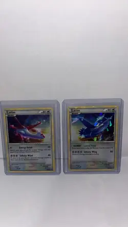 Latios and Latias HGSS10 + HGSS11 Black Star Promo Rare Holo Pokemon Cards 2010 - Image 1