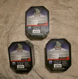 Pokemon TCG Tyranitar Tin 3 Pack Sealed Collectible Card Game Lot of 3 - Image 2