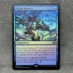 MTG Mystic Remora Dominaria Remastered DMR #59 Foil NM Magic Card - Image 1