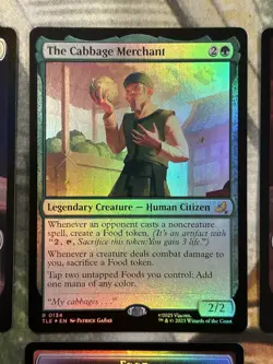 FOIL The Cabbage Merchant #0134 MTG Avatar Commander Rare Food Token - NM/M 🔥 - Image 2