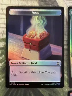 FOIL The Cabbage Merchant #0134 MTG Avatar Commander Rare Food Token - NM/M 🔥 - Image 3