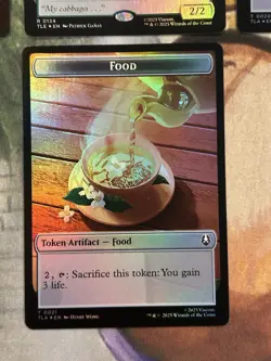 FOIL The Cabbage Merchant #0134 MTG Avatar Commander Rare Food Token - NM/M 🔥 - Image 5