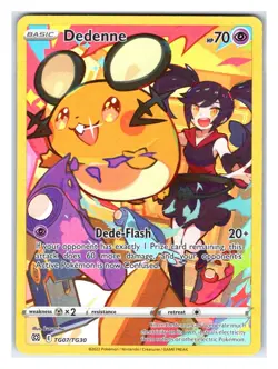 Pokemon TCG - Dedenne - SWSH09: Brilliant Stars Trainer Gallery TG07/TG30 Ultra - Image 1